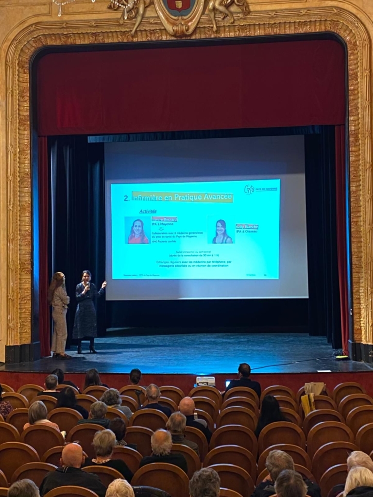 présentation des nouveaux métiers de la santé au théâtre de mayenne spa infirmière en pratique avancée assistant médicale et coordinateurs parcours
